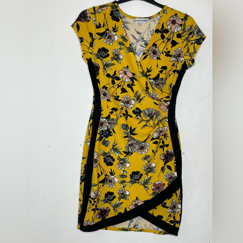 Figure hugging , floral dress